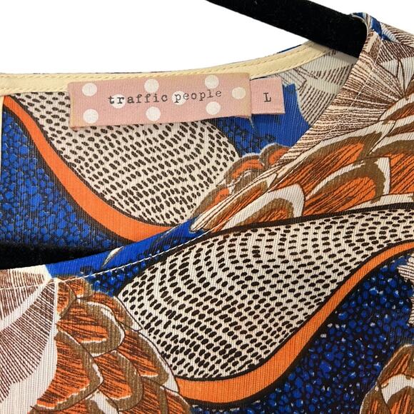 Traffic People For Anthropologie Floral Beach Cover up women’s size large - Picture 4 of 8